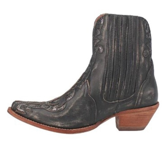 Dan Post “ Shay” Bootie. Black with silver inlay. Never worn. - Picture 7 of 8